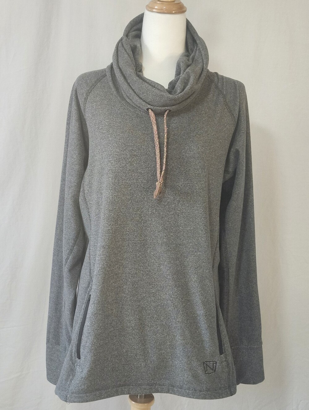 Noble Outfitters Cozy Gray Cowl Neck Pullover Sweater